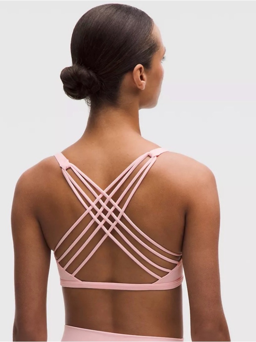 lululemon free to be wild Pink Multi-Strap Crisscross Sports Bra